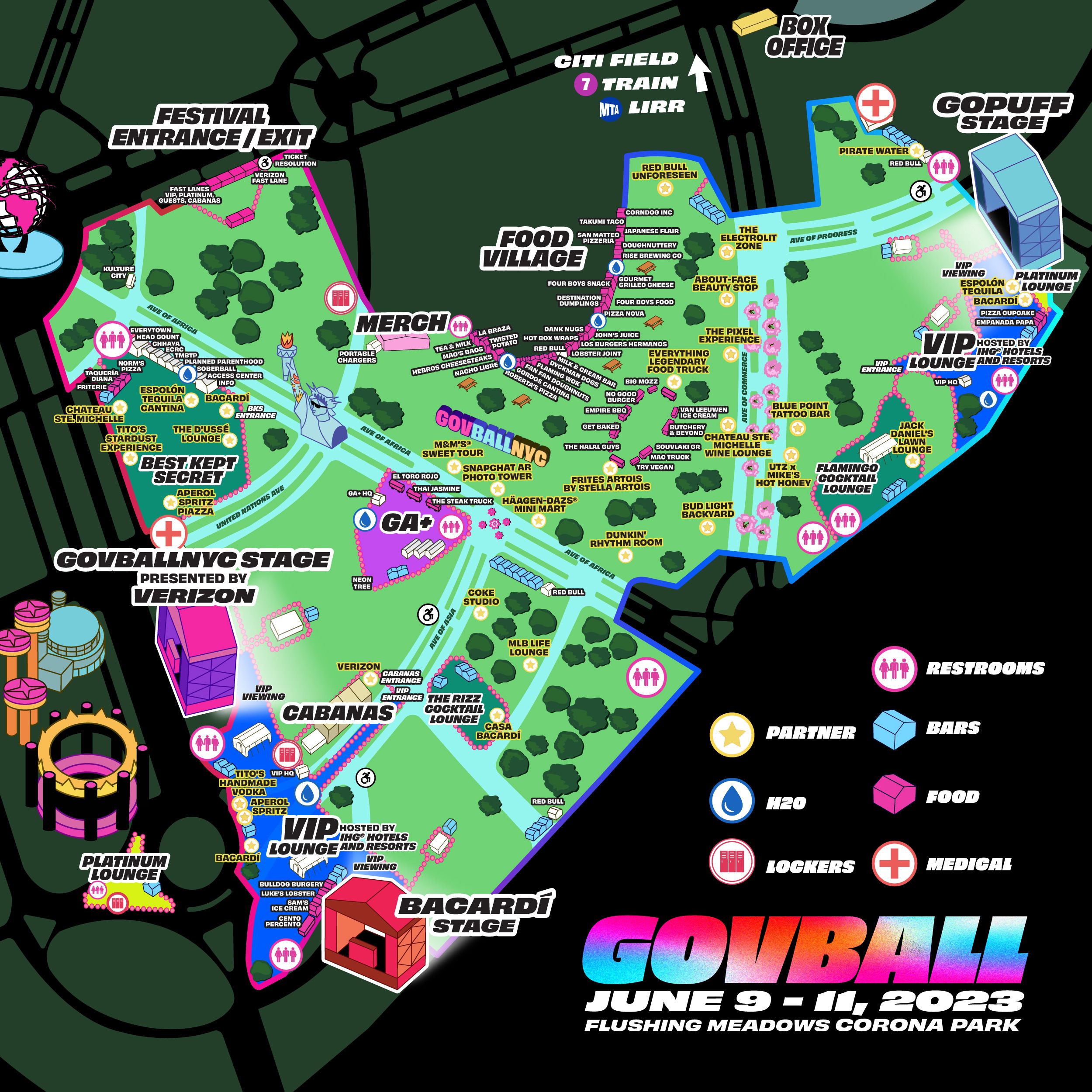 Is there a current festival map? Gov Ball